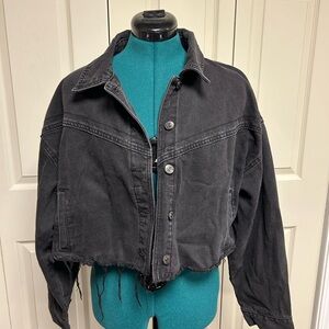 Forever 21 Black Jean Jacket